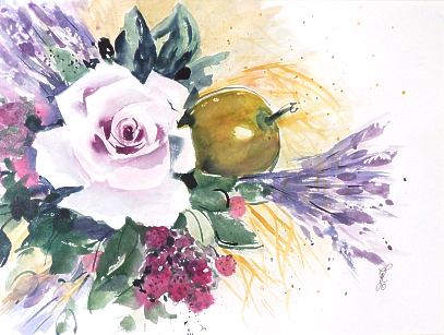 Aquarell von Renate L&ouml;hr