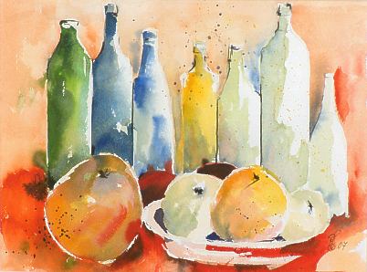 Aquarell von Renate L&ouml;hr